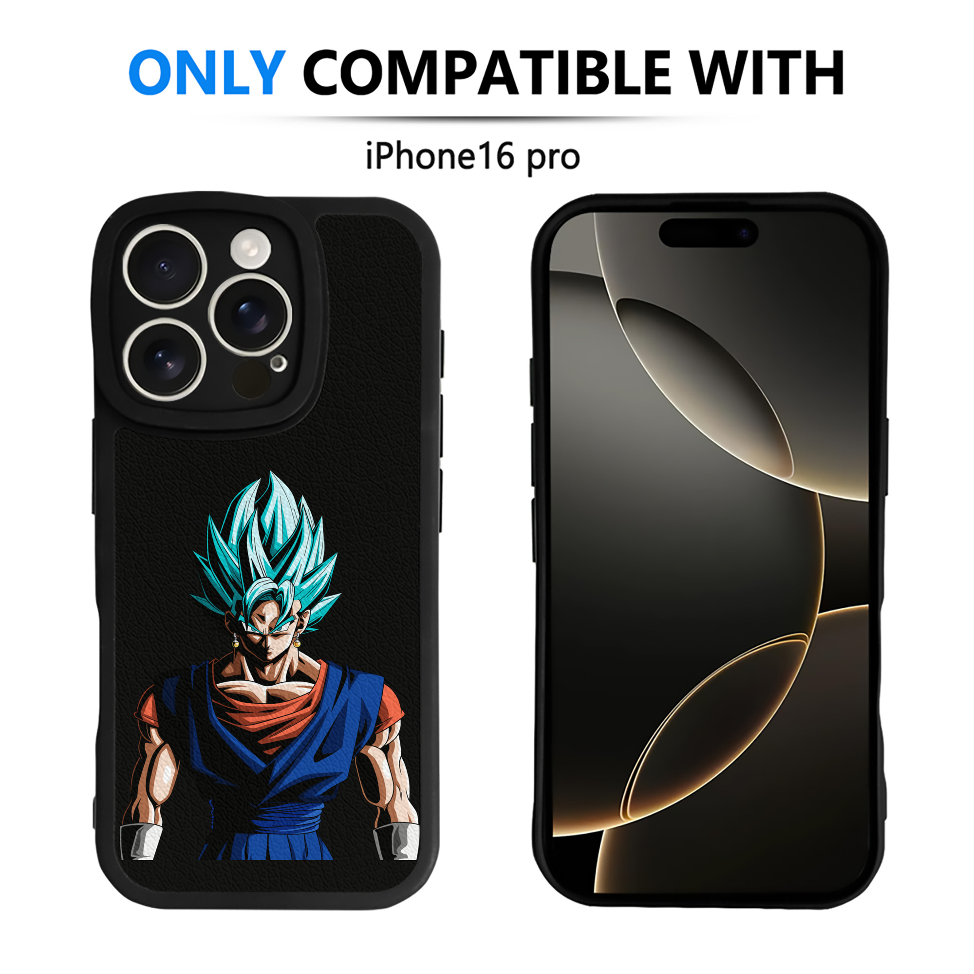 （画像用） ドラゴンボール ベジット DRAGON BALL Vegetto 【iPhone 16シリーズ対応】シリコンスマホケース（レザー調） 材質：シリコン